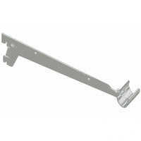 MENSOLA A 2 GANCI 33CM ALLUMINIO GRIGIO