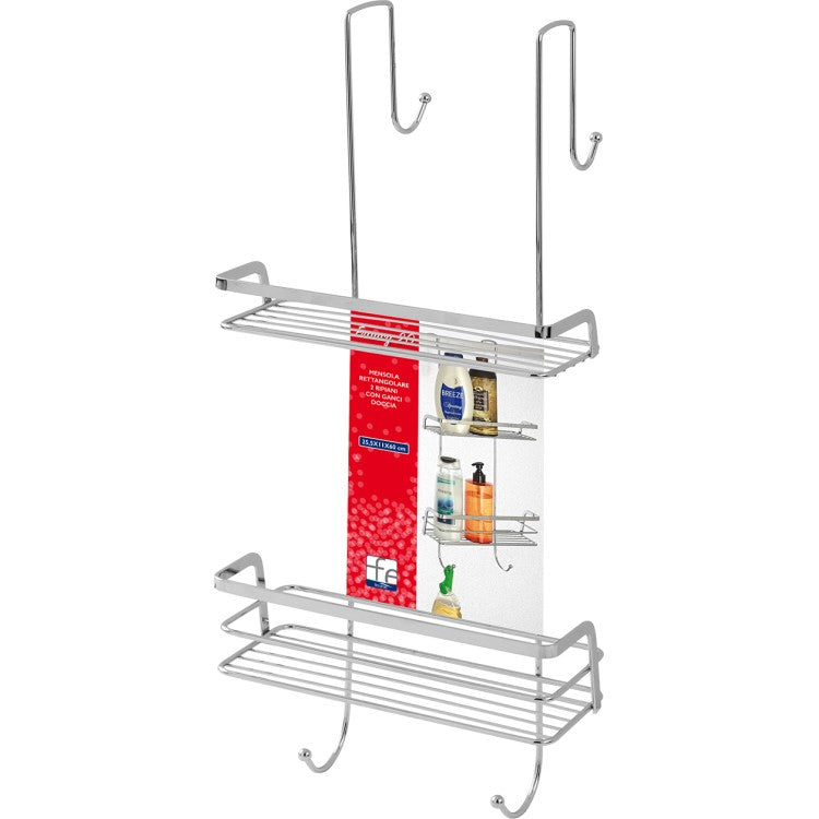 MENSOLA DOCCIA FRANCY 2 RIPIANI 25X21XH60CM
