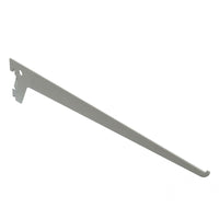 MENSOLA 2 GANCI 40CM ALLUMINIO BIANCO