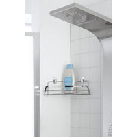 MENSOLA ANGOLARE 1RIPIANO22X11X22CM CROMO