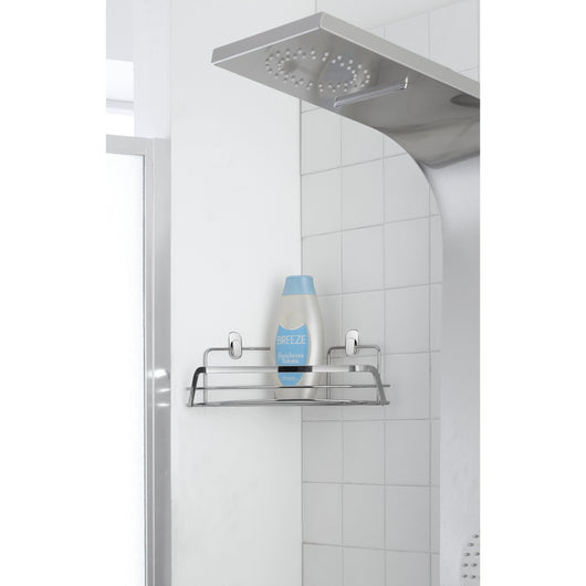 MENSOLA ANGOLARE 1RIPIANO22X11X22CM CROMO