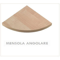 MENSOLA ANGOLARE ROVERE SBIANCATO CM. 1.8X30X30