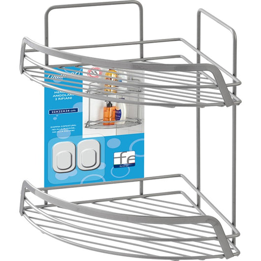 MENSOLA ANGOLARE 2 RIPIANI CM22X22X3.5