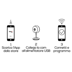 MINI-CAMERA 6X5XH11CM FULL HD 2MP WIFI CON RILEVAT