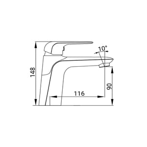 MISCELATORE LAVABO LIVINA 30MM CROMO