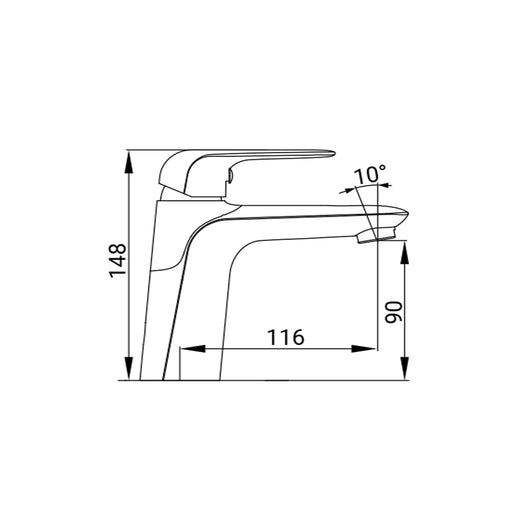 MISCELATORE LAVABO LIVINA 30MM CROMO