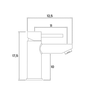 MISCELATORE LAVABO YORK SPAZZOLATO