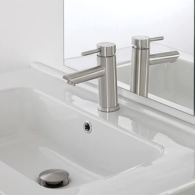 MISCELATORE LAVABO YORK SPAZZOLATO