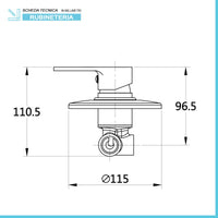 MISCELATORE INCASSO DOCCIA PRIMA CROMO