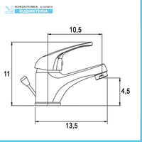 MISCELATORE LAVABO KANT CROMO