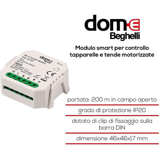 MODULO SMART ATTUATORE ON/OFF MAX 2300W IP20 DOM-E