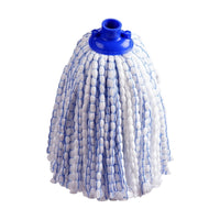 MOP BIANCO / BLU 120GR MICROFIBRA.