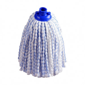 MOP BIANCO / BLU 120GR MICROFIBRA.