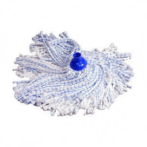 MOP BIANCO / BLU 120GR MICROFIBRA.