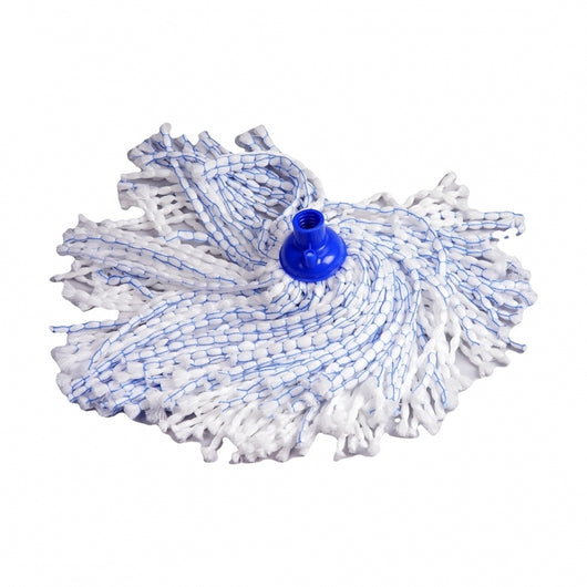 MOP BIANCO / BLU 120GR MICROFIBRA.