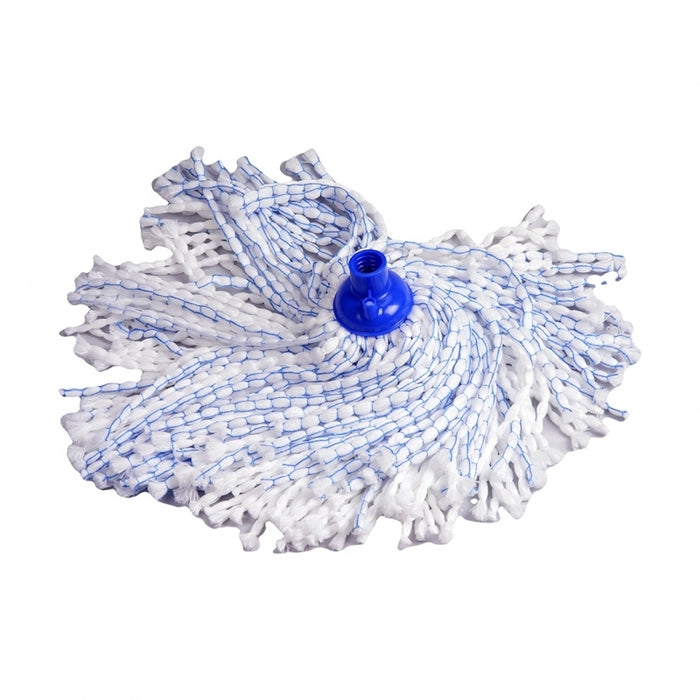 MOP BIANCO / BLU 120GR MICROFIBRA.