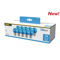 MULTIPACK LAMPADA SFERA LED 1W E27 BLU 10PZ.