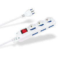 MULTIPRESA 1,5M BIANCA 3 SCHUKO + 6 BIPASSO