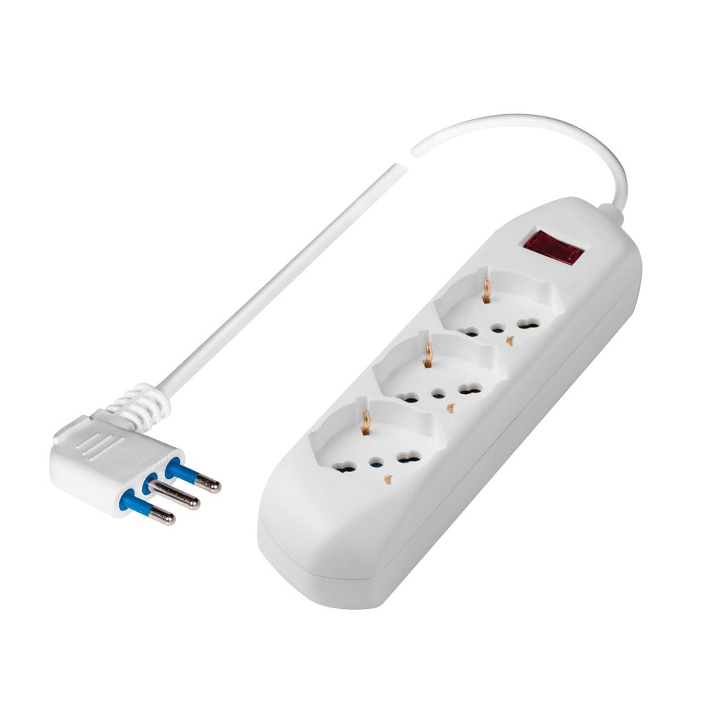 MULTIPRESA 3 SCHUKO 10/16A BIANCA