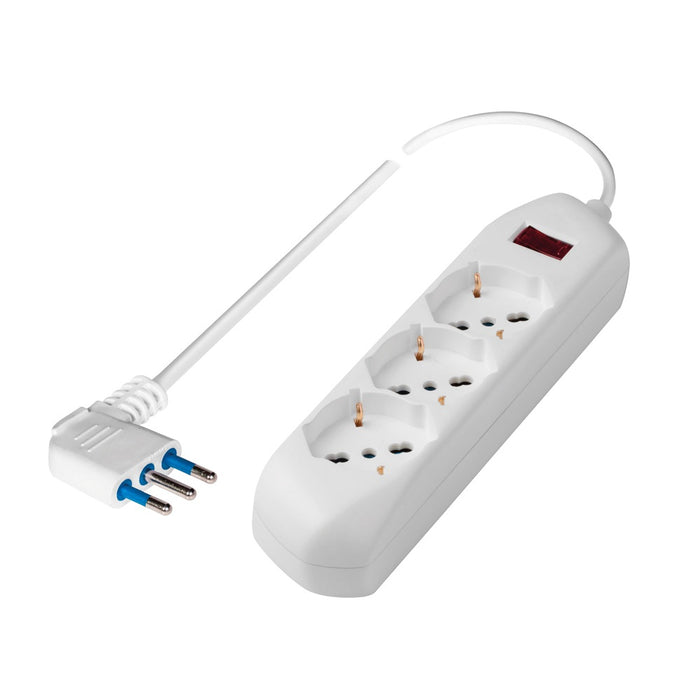 MULTIPRESA 3 SCHUKO 10/16A BIANCA