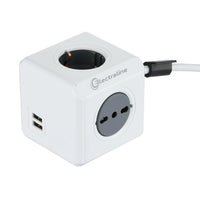 MULTIPRESA CUBO POWERCUBE 2 SCHUKO E 2 PRESE BIVAL