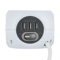 MULTIPRESA CUBO MINICUBE 3 SCHUKO 3 USB E CARICATORE WIRELESS