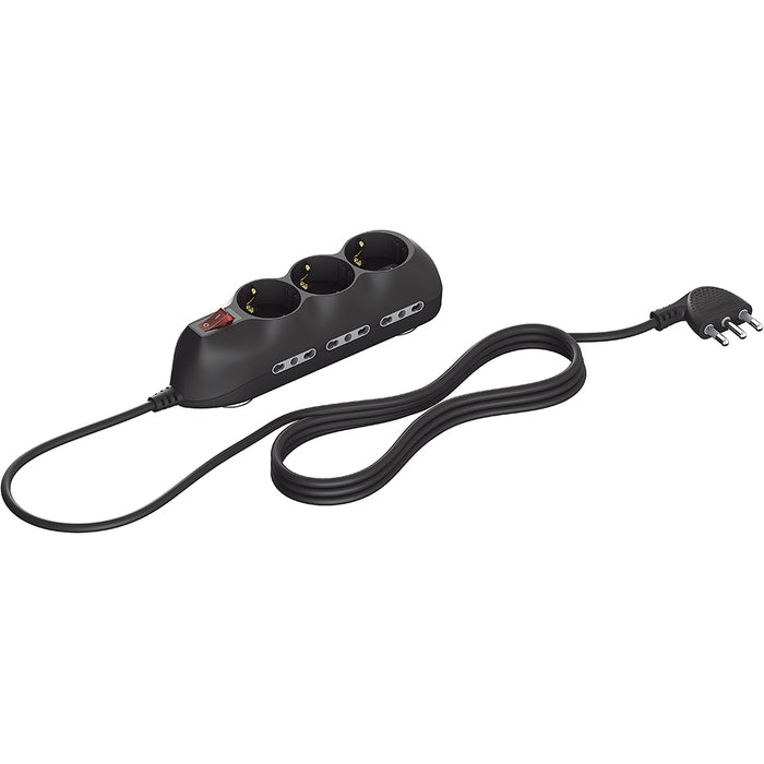 MULTIPRESA CON 3 PRESE BIPASSO 10/16A 3 PRESE