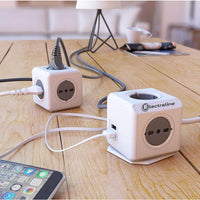 MULTIPRESA CUBO POWERCUBE 2 SCHUKO E 2 PRESE BIVAL