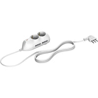 MULTIPRESA SLOT6 10A BIANCA 2 SCHUKO 4 BIPASSO