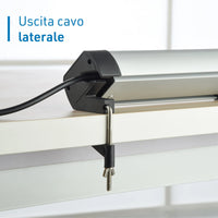 MULTIPRESA SCRIVANIA ALU 4 SCHUKO + 3 USB NERA.