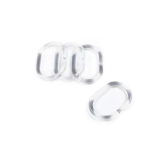 NR. 12 ANELLI PER TENDA DOCCIA TRASPARENTE