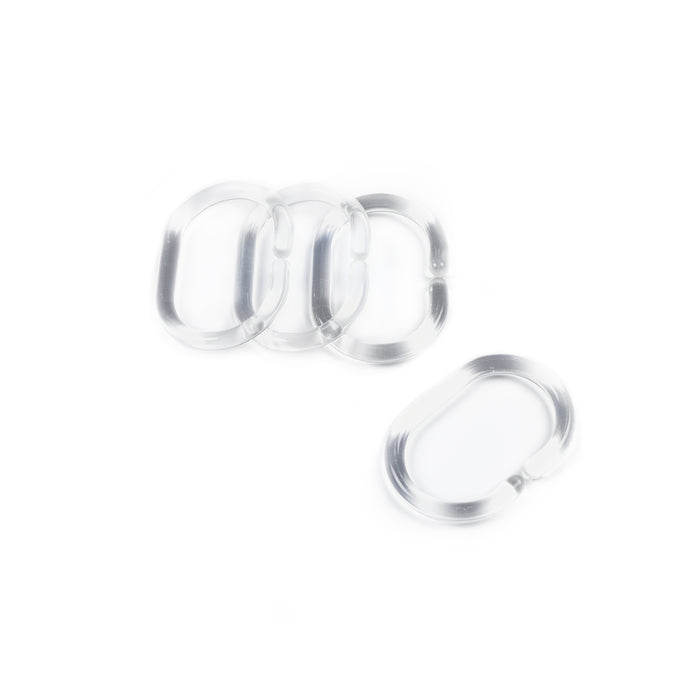 NR. 12 ANELLI PER TENDA DOCCIA TRASPARENTE