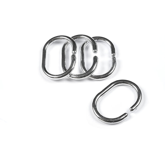 NR. 12 ANELLI PER TENDA DOCCIA CROMO