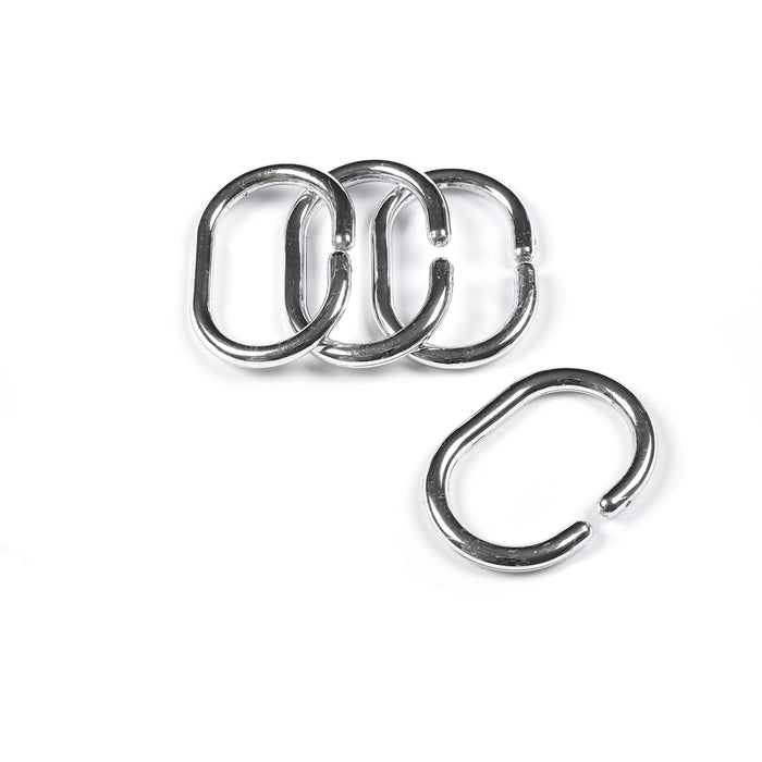 NR. 12 ANELLI PER TENDA DOCCIA CROMO