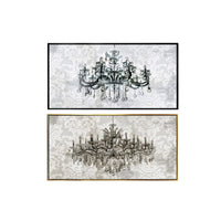 OLEOGRAFIA SU TELA 120XH60CM CON 2 SOGGETTI IN COR