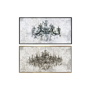 OLEOGRAFIA SU TELA 120XH60CM CON 2 SOGGETTI IN COR