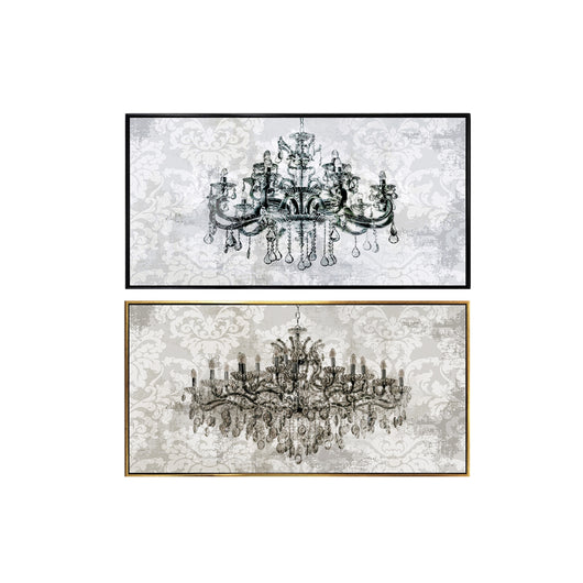 OLEOGRAFIA SU TELA 120XH60CM CON 2 SOGGETTI IN COR