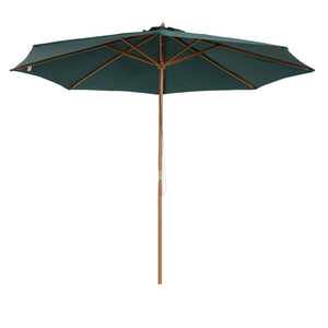 OMBRELLONE D.3M IN LEGNO CON TESSUTO VERDE