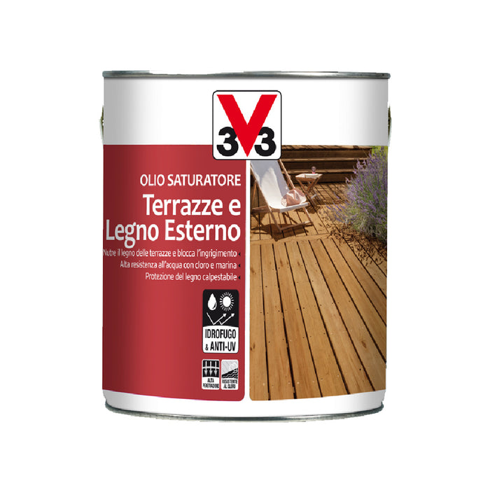 OLIO SATURATORE 2,5L INCOLORE TERRAZZE OPACO.