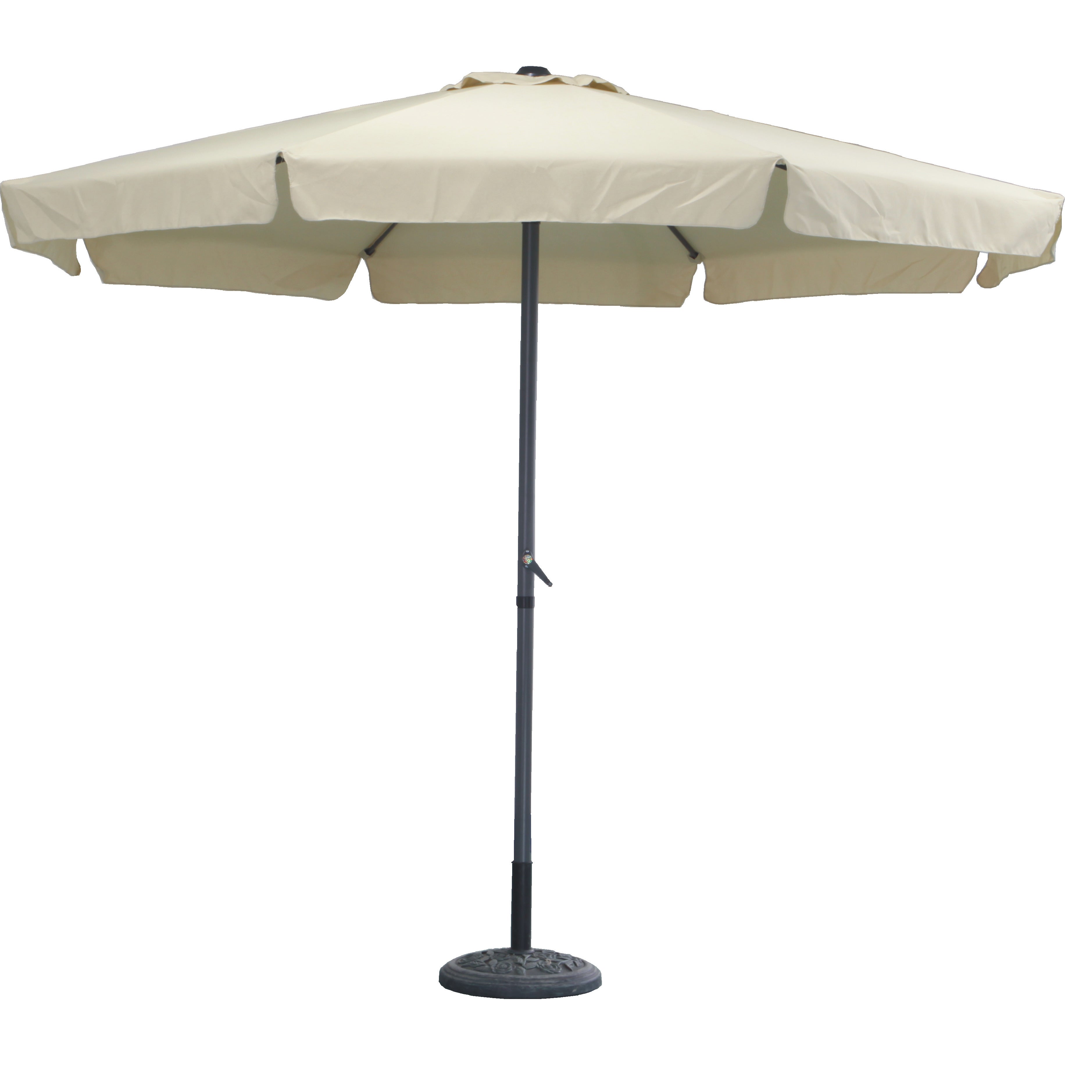 OMBRELLONE ELBA D.3M BEIGE E STRUTTURA GRIGIA