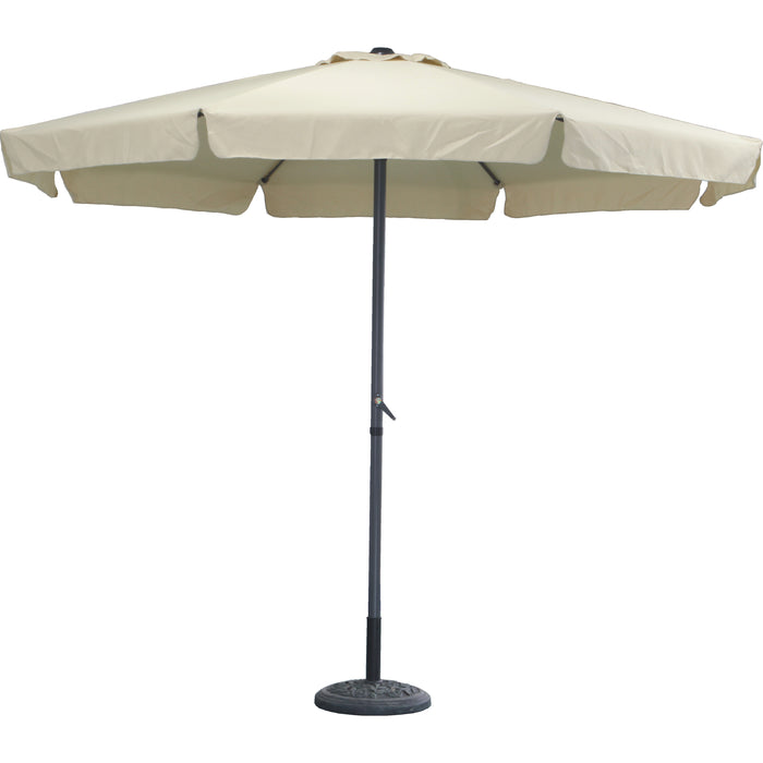 OMBRELLONE ELBA D.3M BEIGE E STRUTTURA GRIGIA