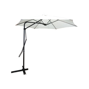 OMBRELLONE SORRENTO D.3M BIANCO A BRACCIO LATERALE