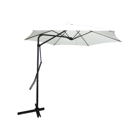 OMBRELLONE SORRENTO D.3M BIANCO A BRACCIO LATERALE