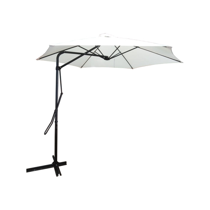 OMBRELLONE SORRENTO D.3M BIANCO A BRACCIO LATERALE