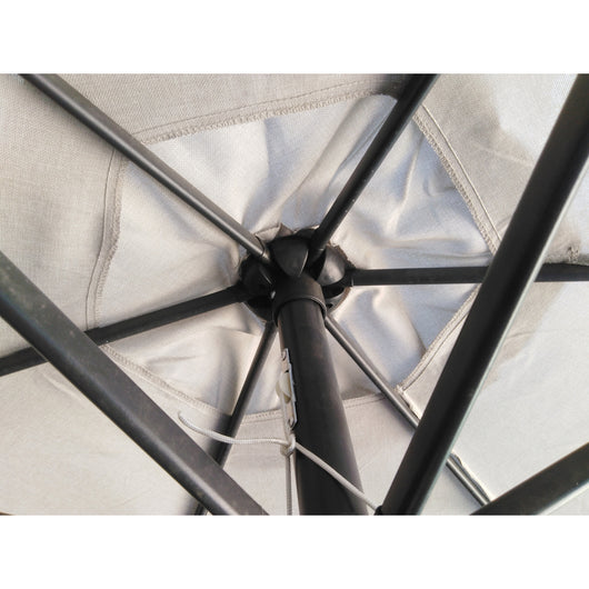 OMBRELLONE TIVOLI D.2.7M TORTORA E STRUTTURA NERA