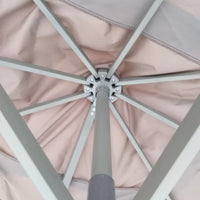 OMBRELLONE ROMA 2,5X3,3M HKAKI E STRUTTURA SCURA