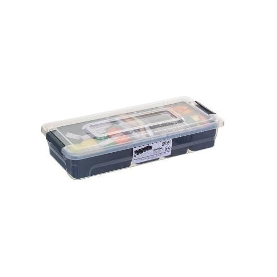 ORGANIZER CON COPERCHIO 2,5L 35X16XH7CM GRIGIO