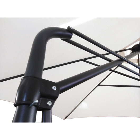 OMBRELLONE SORRENTO D.3M BIANCO A BRACCIO LATERALE