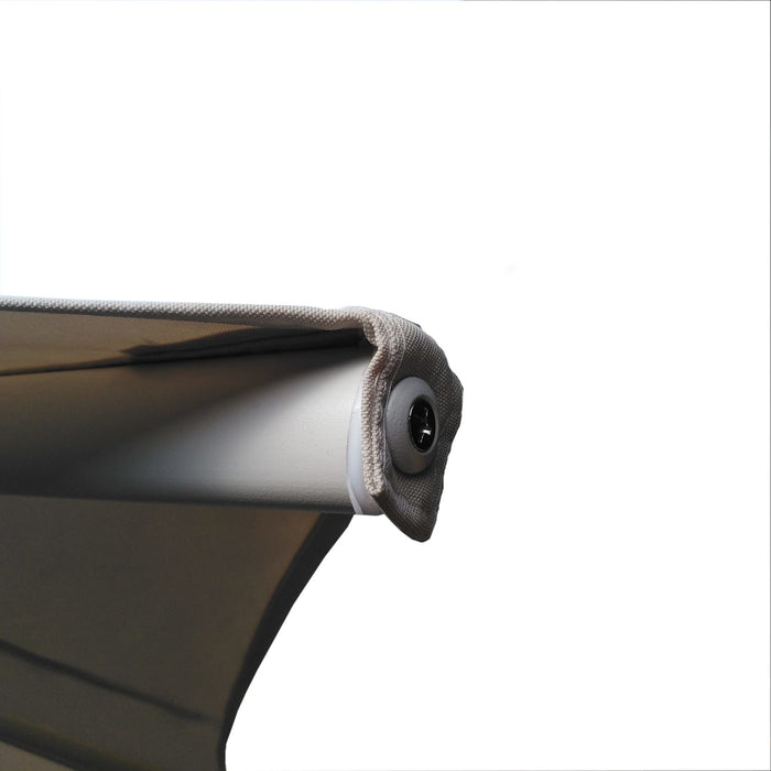 OMBRELLONE JESOLO A BRACCIO LATERALE GIREVOLE 360 GRADI MT.3.5X3 STRUTTURA IN ALLUMINIO BIANCO CON COPERTURA IN POLIESTERE GR.250MQ  BEIGE