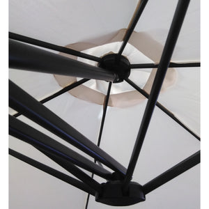 OMBRELLONE SORRENTO D.3M BIANCO A BRACCIO LATERALE